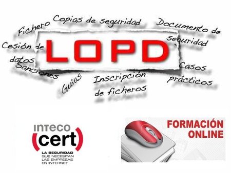 Curso de formación online sobre la LOPD de INTECO