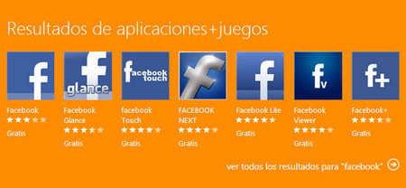 Facebook pide la retirada de numerosas apps que utilizan su nombre en Windows Phone Store