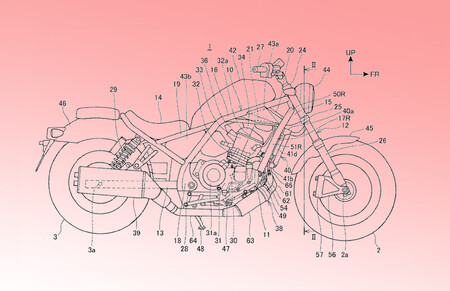 La Honda Rebel 1100 podría hacerse realidad con el motor de la Africa Twin, tal y como apuntan estas patentes