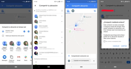 Google Maps Compartir Android