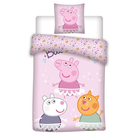Juego De Cama Individual Peppa Pig Rosa Null Yc226 1 Zc1