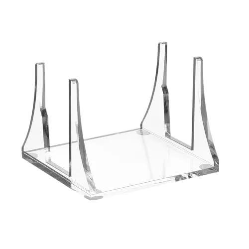 Soporte vertical para Mac-Mini Host acrílico para enrutador de escritorio, transparente, soporte compacto
