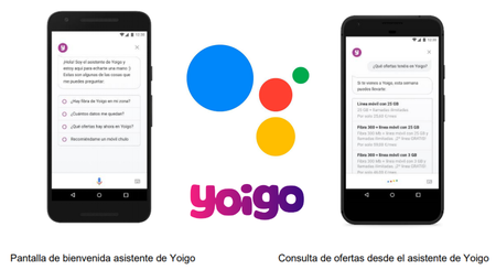 Yoigo también tendrá su propio asistente integrado en Google