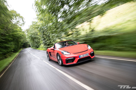 Porsche 718 Spyder en marcha