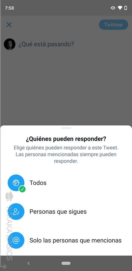 Opciones De Responder