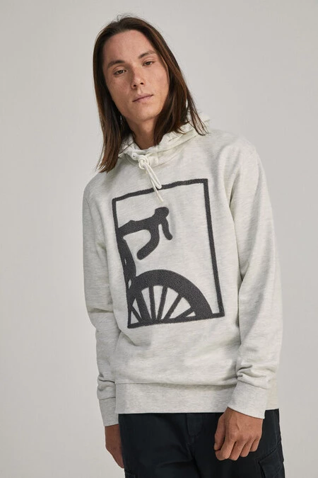 Sudadera capucha bici chenilla
