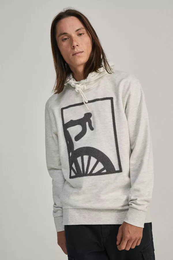 Sudadera capucha bici chenilla