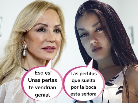Carmen Lomana, indignada con el "vulgar" outfit 'BershKardashian' de Julia Janeiro Campanario: "Enseña demasiada carne"