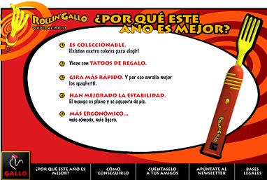Tenedor eléctrico giratorio de regalo