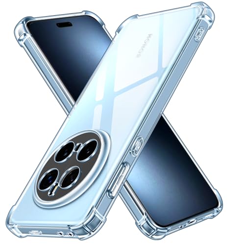 ivoler Funda para Honor Magic7 Pro 5G / Honor Magic 7 Pro 5G, Carcasa Protectora Antigolpes Transparente con Cojín Esquina Parachoques, Suave TPU Silicona Caso Delgada Anti-Choques Case