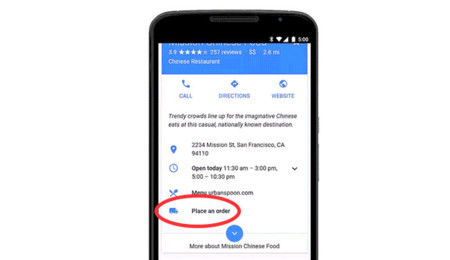 ¿Qué comida pedir hoy? Google te lo pone fácil y te dejará hacer pedidos desde el buscador