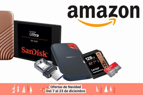 Más ofertas en almacenamiento SanDisk y Western Digital en Amazon: regalar GBs estas navidades sale más barato con estos discos duros y tarjetas de memoria