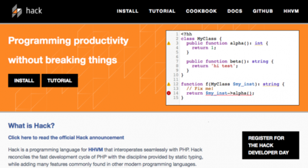 Facebook, de PHP a Hack