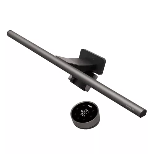 BenQ ScreenBar Halo 2 Lámpara LED para monitor, Control inalámbrico, brillo y color ajustables, sin reflejos, ahorro de espacio, alimentación por USB