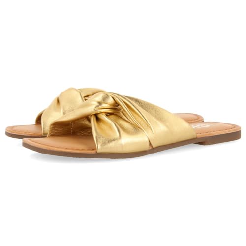 GIOSEPPO Sandalias Estilo Pala Doradas DE Piel para Mujer AGIRA