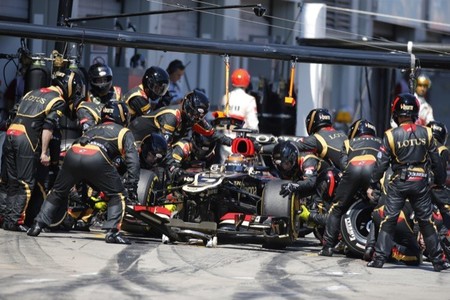 Pit stop de Kimi Raikkonen