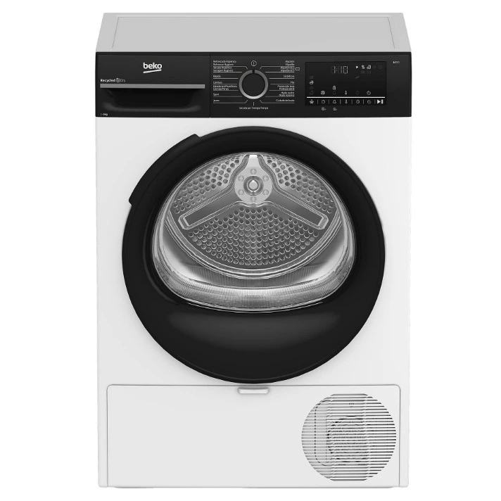 Secadora bomba de calor - Beko BM3T49240W, Motor ProSmart Inverter ,9 kg