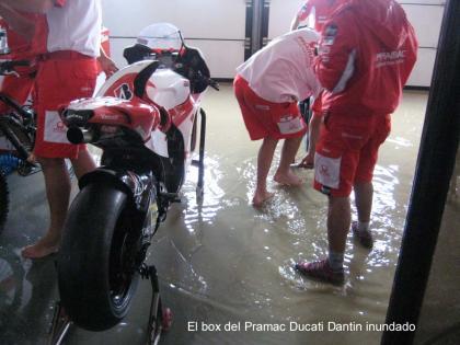 Un diluvio cancela la primera jornada en Misano