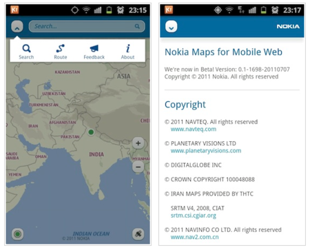 Nokia Maps para iOS y Android gracias a una aplicación web