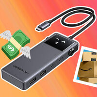 El hub USB-C de la carita: soporta 100W de potencia, tiene seis puertos diferentes y Amazon le puso un cupón de descuento 