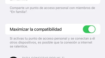 「互換性の最大化」は、5G を搭載した iPhone (iPhone 12 以降) に 5GHz ネットワークを作成します。