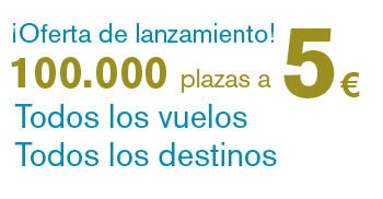 Iberia a 10€ y  Click Air las ofrece a 5€