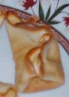 Saquitos de espárragos trigueros y langostinos.
