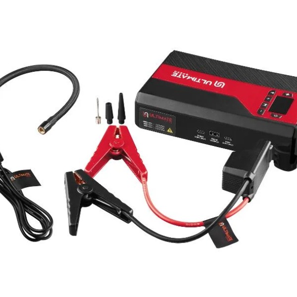 Batería externa con compresor