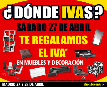 Conforama te regala el IVA este fin de semana