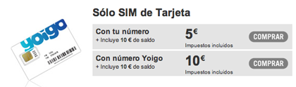 Yoigo comienza a cobrar las portabilidades en prepago