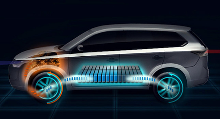 Mitsubishi presentará la versión híbrida enchufable del Outlander en septiembre