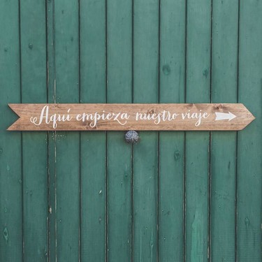 La señalización para bodas más molona en Woowlow