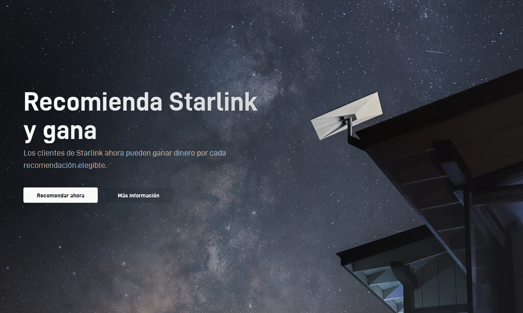 En su obsesión por parecerse a los operadores, Starlink ha lanzado un programa de recompensas: ahora te paga por traer amigos
