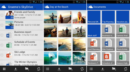 SkyDrive ya tiene aplicación para Android