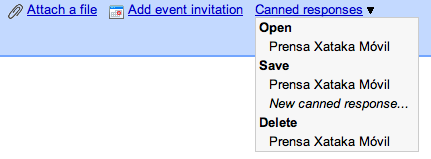 Gmail añade respuestas preparadas