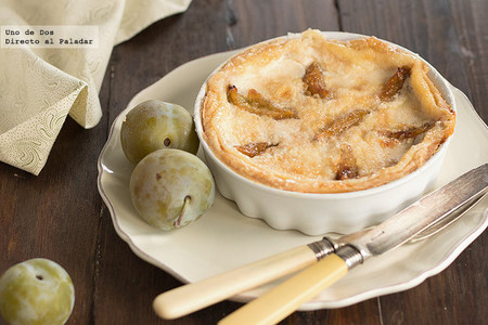 Tarta de ciruelas claudias. Receta