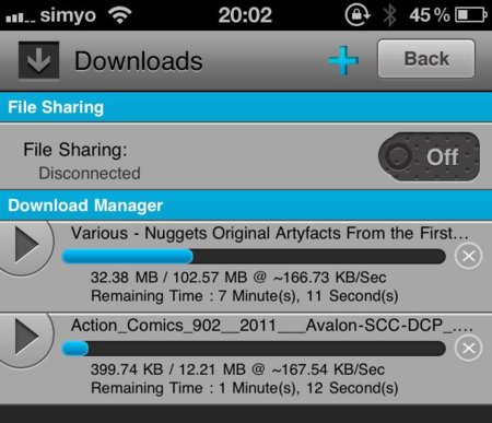 Meteoric Download Manager: un nuevo gestor de descargas para iOS que incorpora muchas de las opciones deseadas