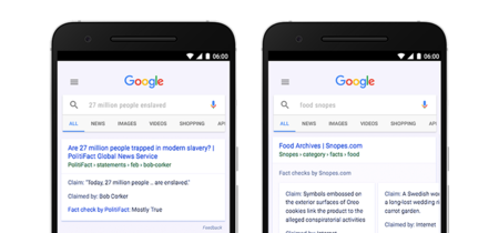 Google te alertará de noticias falsas directamente en los resultados de búsqueda
