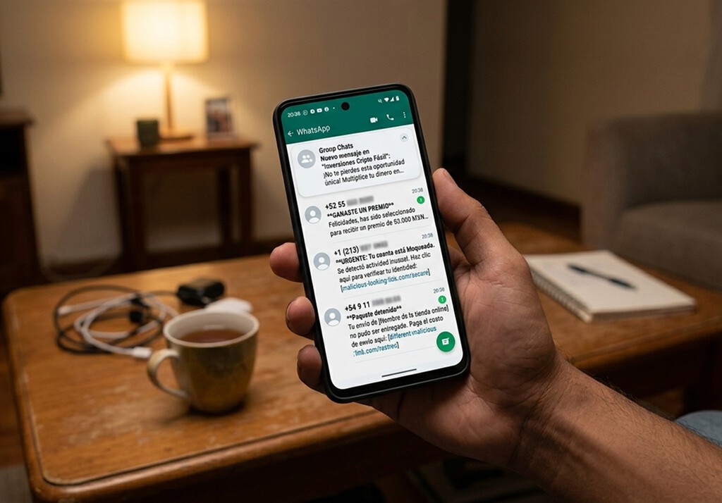 No teníamos bastante con las llamadas spam, que ahora también llegan por mensajes de WhatsApp de números desconocidos