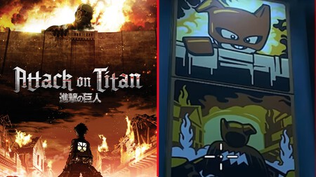 Referencias Anime Lego Batman Attack Titan