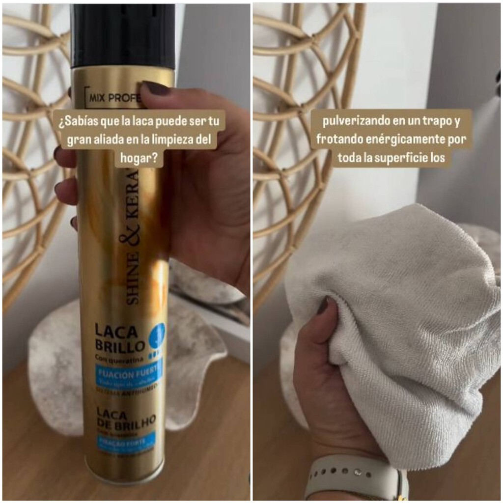 Lydia, experta en orden y limpieza: "Con un bote de laca para el pelo puedes quitar el polvo y los pelos y pelusas del sofá" 