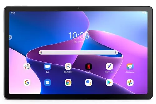 Lenovo Tab M10 Plus (3rd Gen) - Tablet de 10.61" 2K (MediaTek Helio G80, 4GB de RAM, 128GB ampliables hasta 1 TB, 4 Altavoces, WiFi + Bluetooth, Android 12) - Gris Oscuro