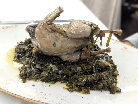 La perdiz con verduras de Casa Aurelio