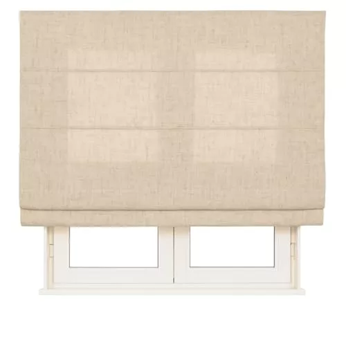 Kaaten | Estor Plegable Translúcido con Varillas Textura Lino | Tejido de Aspecto Natural | Certificado GRS | Color: Beige| Medidas: 50cm X 175cm | para Puertas y Ventanas | Fabricado en España