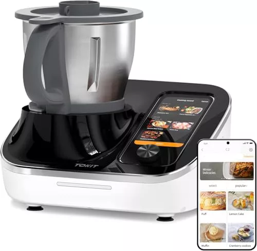 TOKIT C2 AI Omni Cook Robot Procesador De Alimentos 21 En 1 Pantalla Táctil De 7''
