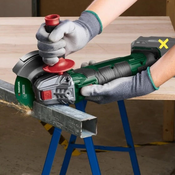 Amoladora angular recargable 20V Parkside