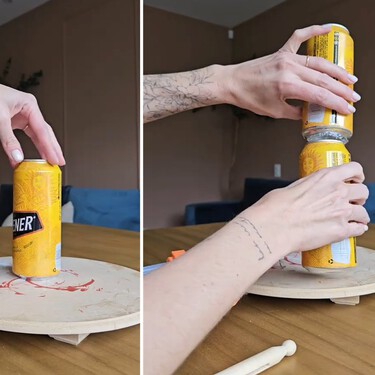 Nunca se me hubiera ocurrido transformar unas latas de refresco en cascanueces navideños: el resultado es espectacular