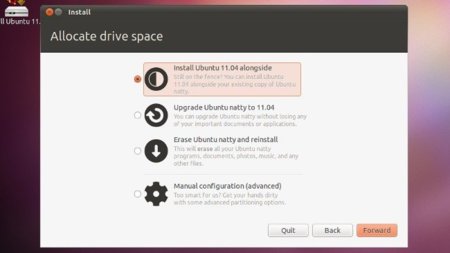 Instalador del live CD de Ubuntu 11.04 ya ofrece opción para actualizar el sistema