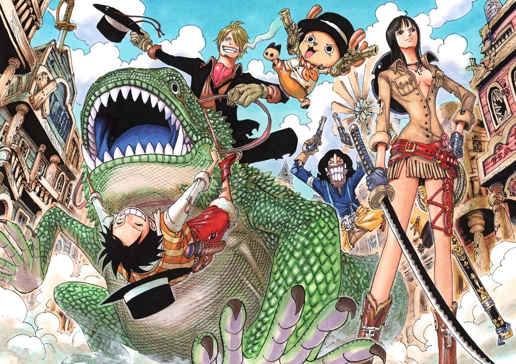 Eiichiro Oda tiene un dibujo inspirado en sí mismo en un capítulo del manga de One Piece junto a dos leyendas del manga y el anime 