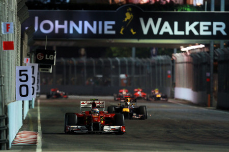 Alonso Vettel Singapur F1 2010